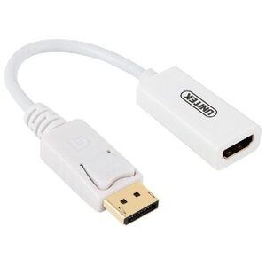 Adapter AV Unitek DisplayPort - HDMI biały (Y-6332)