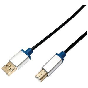 Kabel USB LogiLink USB-A - USB-B 2 m Czarny (BUAB220)