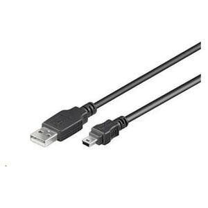 Kabel USB PremiumCord USB-A - miniUSB 5 m Czarny (ku2m5a)