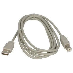 Kabel USB Logo USB-A - USB-B 3 m Biały (30261)