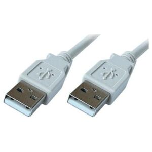 Kabel USB PremiumCord USB-A - USB-A 2 m Szary (ku2aa2)