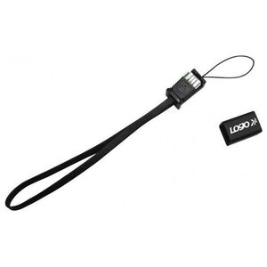 Kabel USB Logo USB-A - microUSB 0.3 m Czarny (33628)