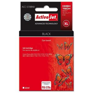 Tusz Activejet tusz do drukarki Canon Supreme/ chip ACC-570BNX czarny