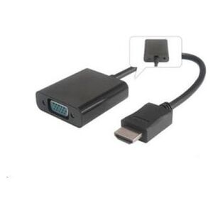 Adapter AV PremiumCord HDMI - D-Sub (VGA) czarny