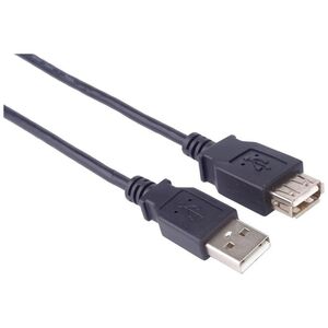Kabel USB PremiumCord USB-A - USB-A 0.5 m Czarny (2960103209671)