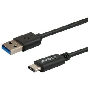 Kabel USB Savio USB-A - USB-C 1 m Czarny (SAVKABELCL-101)