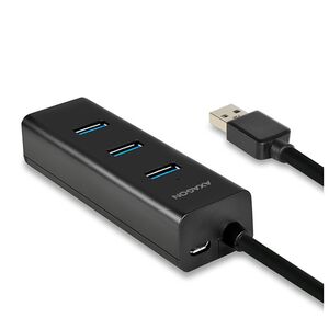 HUB USB Axagon 1x microUSB  + 4x USB-A 3.0 (HUE-S2BL)
