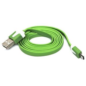 Kabel USB Logo USB-A - microUSB 1 m Zielony