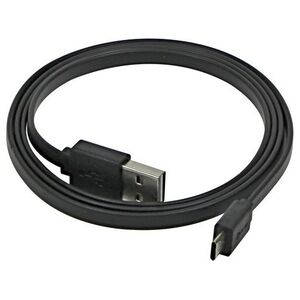 Kabel USB Logo USB-A - microUSB 1 m Czarny