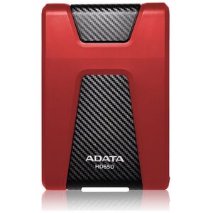 Dysk zewnętrzny HDD ADATA HD650 2TB Czarno-czerwony (AHD650-2TU31-CRD)