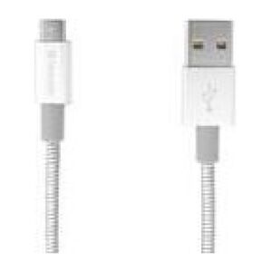 Kabel USB Verbatim USB-A - microUSB 1 m Srebrny (48862)