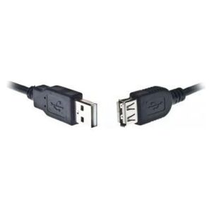Kabel USB Gembird USB-A - USB-A 0.75 m Czarny (CC-USB2-AMAF-75CM/300-BK)