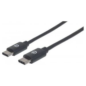 Kabel USB Manhattan USB-C - USB-C 2 m Czarny (354905)