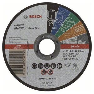 Bosch Tarcza tnąca prosta Rapido Multi Construction ACS 60 V BF 1 x 125mm (2.608.602.385)