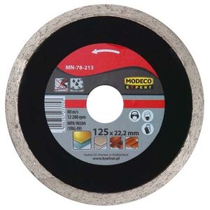 Modeco Ściernica diamentowa EXPERT pełna 125mm - MN-78-213
