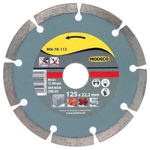 Modeco Ściernica diamentowa segmentowa URAN 230mm - MN-78-115