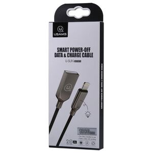 Kabel USB Usams USB-A - Lightning 1.9 m Czarny (IPYSUSB201)