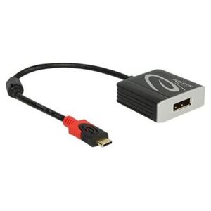 Adapter USB Delock USB-C - DisplayPort Czarny  (63312)