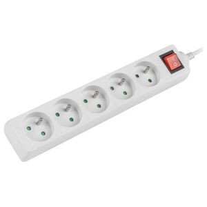 Listwa zasilająca Lanberg PS1 5 gniazd 1.5 m biała (PS1-05E-0150-W)