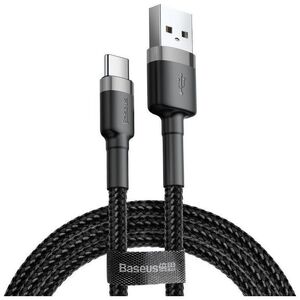 Kabel USB Baseus USB-A - USB-C 2 m Czarno-szary (CATKLF-CG1)