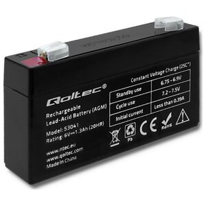 Qoltec AGM 6V 1.3Ah max.0.39A (53041)