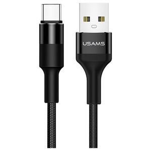 Kabel USB Usams USB-A - USB-C 1.2 m Czarny (SJ221TC01)