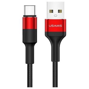 Kabel USB Usams USB-A - USB-C 1.2 m Czarny (SJ221TC02)