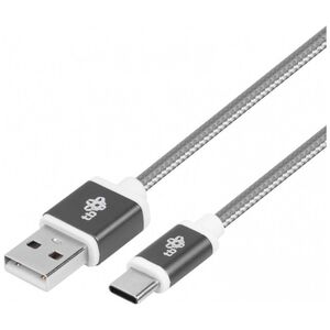 Kabel USB TB Print USB-A - USB-C 1.5 m Szary (AKTBXKUCSBA150S)