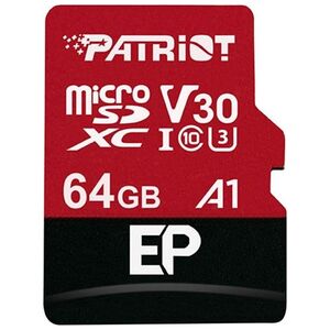 Karta Patriot EP Series MicroSDXC 64 GB Class 10 UHS-I/U3 A1 V30 (PEF64GEP31MCX)