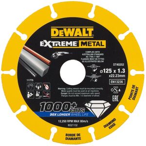 Dewalt Tarcza diamentowa do metalu Extreme Metal 125x22.23x1.3mm (DT40252-QZ)