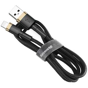 Kabel USB Baseus USB-A - Lightning 2 m Czarno-złoty (CALKLF-CV1)