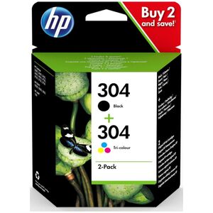 Tusz HP Zestaw tuszy HP 304 2-pack | czarny, trójnokolorowy |