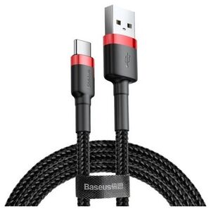 Kabel USB Baseus USB-A - USB-C 3 m Czarno-czerwony (CATKLF-U91)