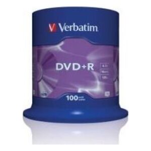 Verbatim DVD+R 4.7 GB 16x 100 sztuk (43551)