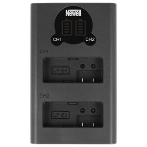 Ładowarka do aparatu Newell Ładowarka dwukanałowa Newell DL-USB-C do akumulatorów LP-E8