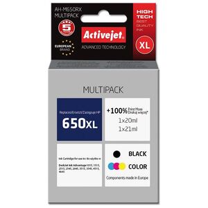 Tusz Activejet Tusz AH-M650RX CMYK Premium (HP 650 CZ101/CZ102)