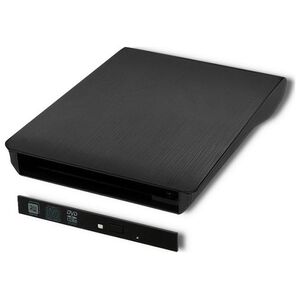 Kieszeń Qoltec na napęd optyczny CD/DVD SATA - USB 3.0  (51865)