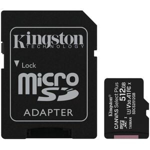Karta Kingston Canvas Select Plus MicroSDXC 512 GB Class 10 UHS-I/U3 A1 V30 (SDCS2/512GB)