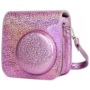 Pokrowiec LoveInstant Futerał Etui Pokrowiec Do Fujifilm Instax Mini 9 8 / Różowy Błysk