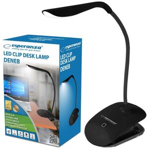 Lampka biurkowa Esperanza czarna  (ELD104K - 5901299942369)