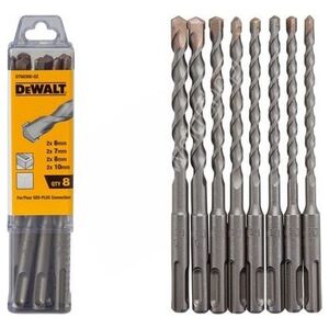 Wiertło Dewalt do betonu SDS+ 7 6 10 8mm zestaw (DT60300-QZ)