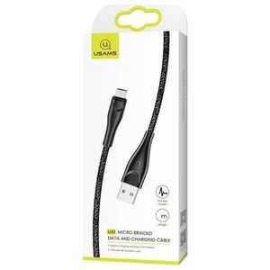Kabel USB Usams USB-A - Lightning 3 m Czarny (63790-uniw)