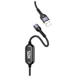 Kabel USB Usams USB-A - Lightning 1.2 m Czarny (63800-uniw)