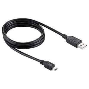 Kabel USB Puluz USB-A - miniUSB 1 m Czarny (SB4137)