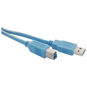 Kabel USB Qoltec USB-A - USB-B 2 m Niebieski (5901878523095)