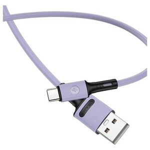 Kabel USB Usams USB-A - USB-C 1 m Fioletowy (69874-uniw)