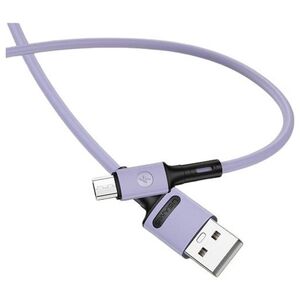 Kabel USB Usams USB-A - microUSB 1 m Fioletowy (69870-uniw)