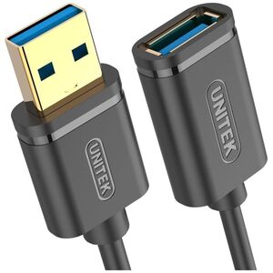 Kabel USB Unitek USB-A - USB-A 3 m Czarny (Y-C4030GBK)