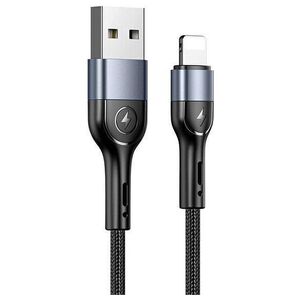 Kabel USB Usams USB-A - Lightning 1 m Czarny (112223)
