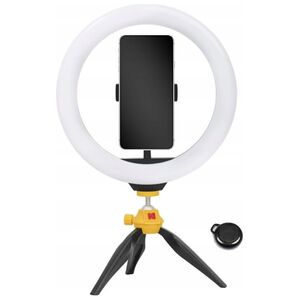 Lampa pierścieniowa Kodak LED Ring Light Selphie 10 SL001 + Statyw Pilot Czarny